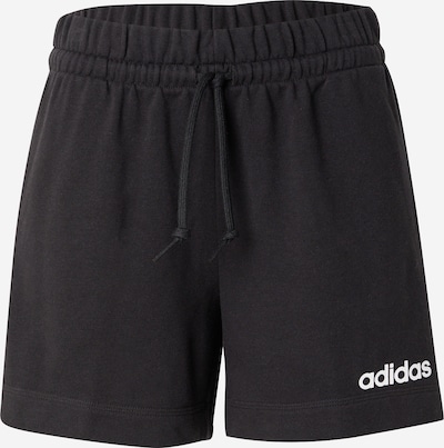 Sportinės kelnės 'Essentials' iš ADIDAS SPORTSWEAR, spalva – juoda / balta, Prekių apžvalga