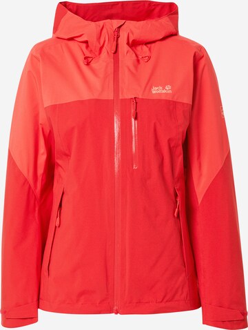 JACK WOLFSKIN - Casaco outdoor 'Go Hike' em vermelho: frente