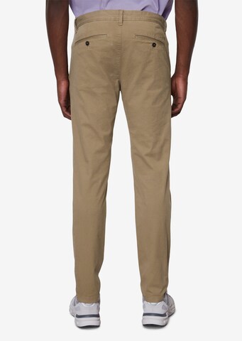 Marc O'Polo Slim fit Chino trousers 'Stig' in Brown