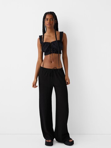 regular Pantaloni di Bershka in nero