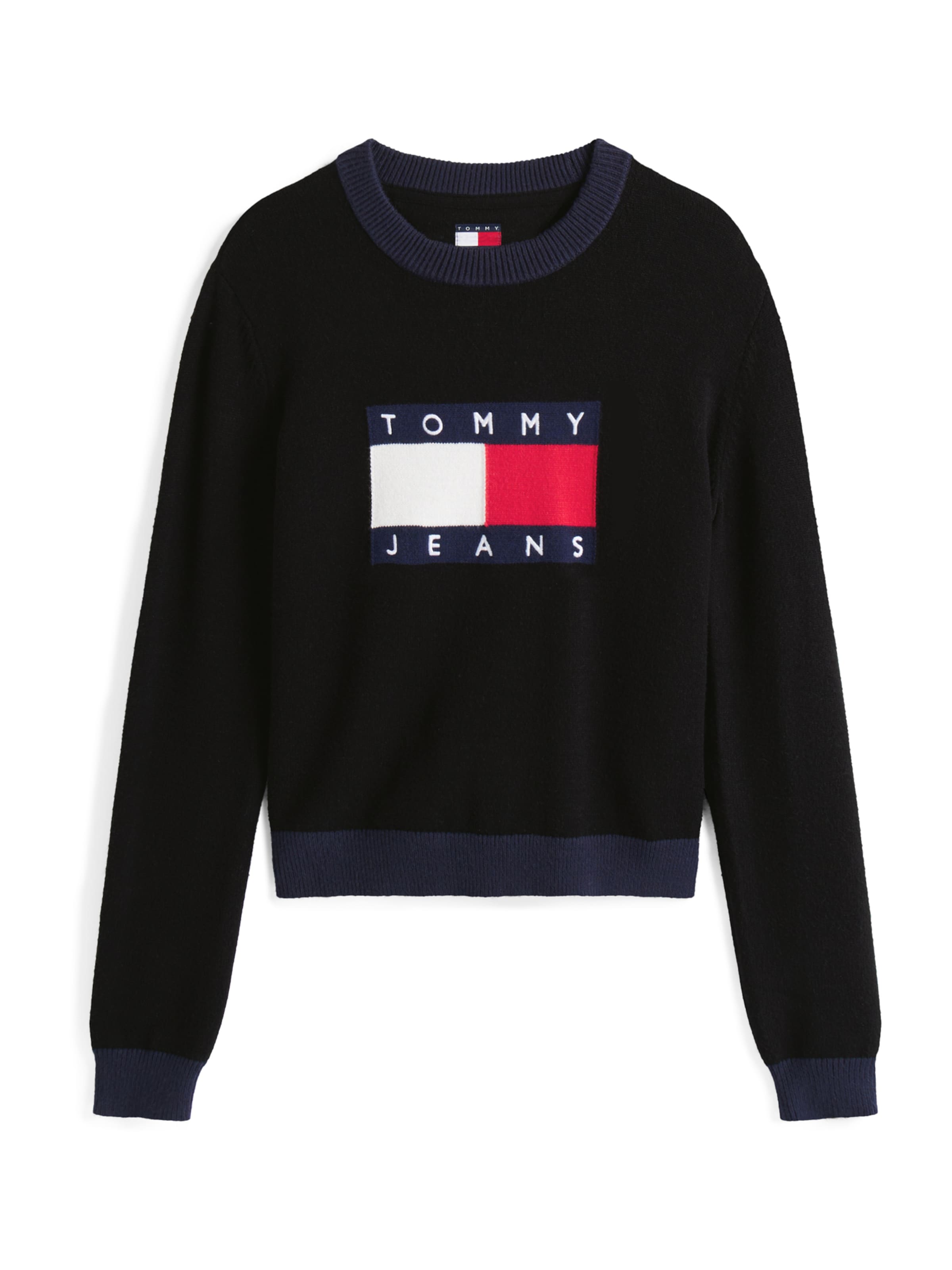 Tommy Jeans Πουλόβερ σε μαύρο: μπροστά