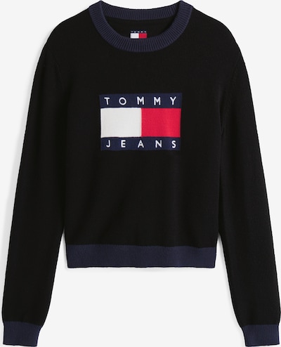 Megztinis iš Tommy Jeans, spalva – tamsiai mėlyna / raudona / juoda / balta, Prekių apžvalga