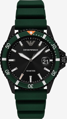 Emporio Armani Analog Watch in Green: front