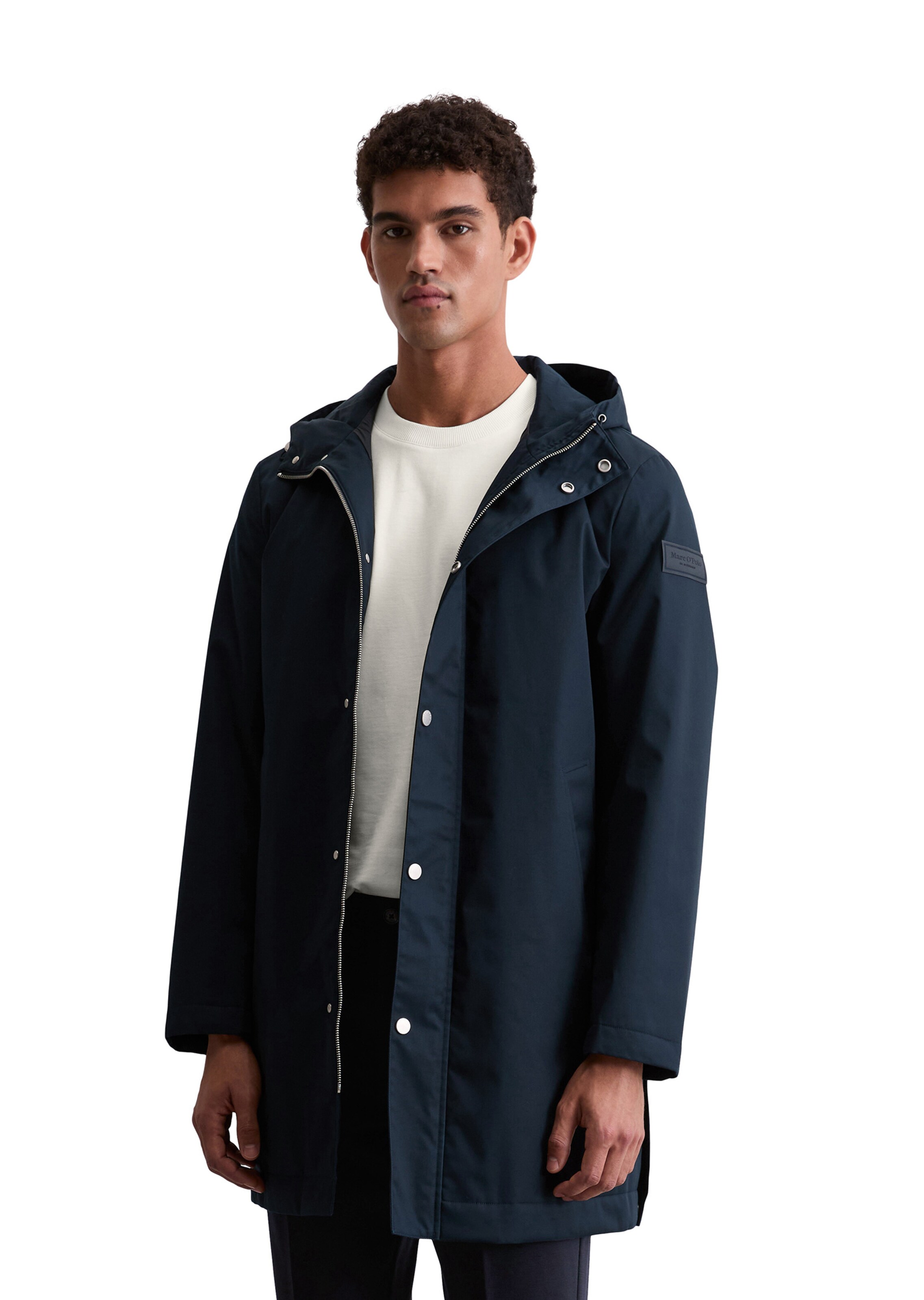 Marc O'Polo Tussenjas in Blauw: voorkant