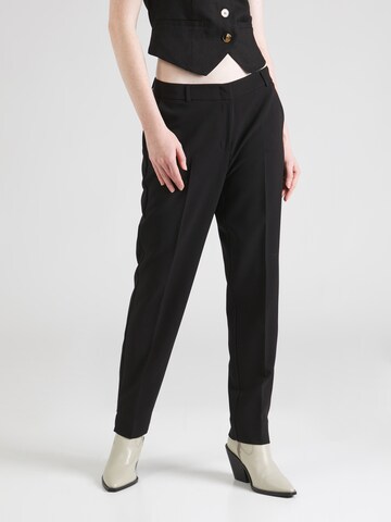 Coupe slim Pantalon à plis COMMA en gris : devant