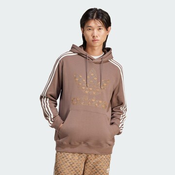 ADIDAS ORIGINALS Sweatshirt 'Classic' in Braun: Vorderseite