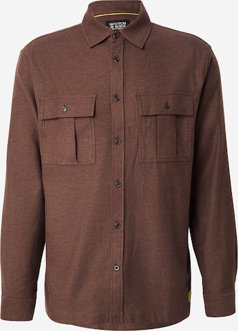 Comfort fit Camicia di SCOTCH & SODA in marrone: frontale