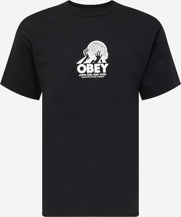 Obey Shirt 'Unite' in Schwarz: predná strana