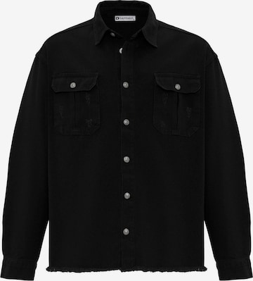 Coupe regular Veste mi-saison Dandalo en noir : devant