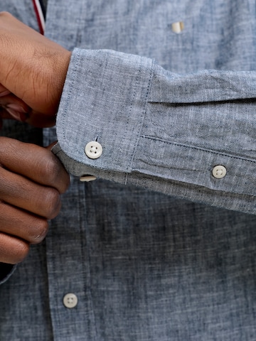 JACK & JONES Regular Fit Hemd in Blau