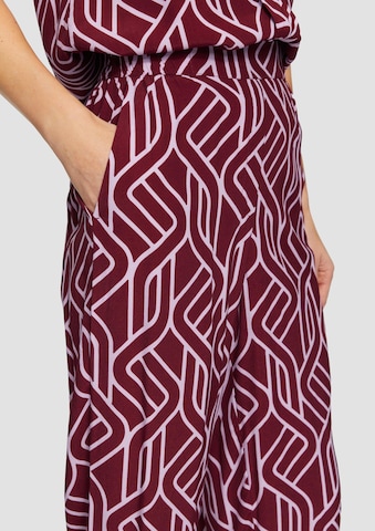 s.Oliver BLACK LABEL Wide leg Trousers in Red