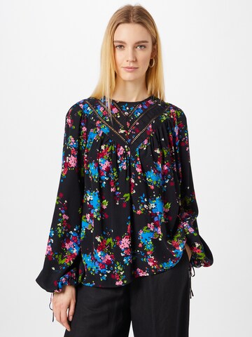 Oasis Blouse in Black: front