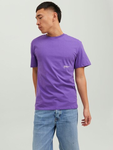 JACK & JONES Shirt 'Clan' in Purple: front