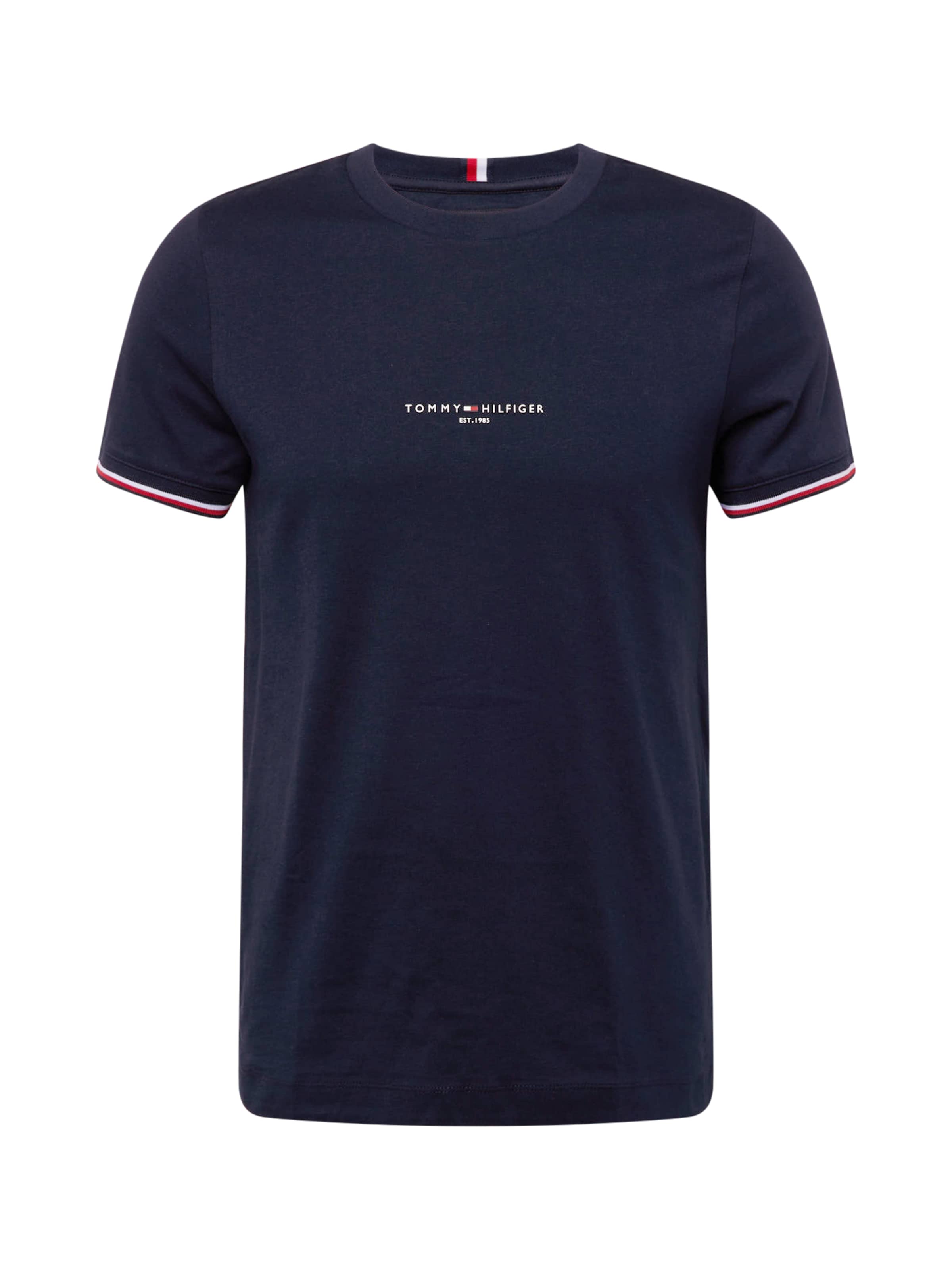TOMMY HILFIGER T-Shirt in navy / rot / weiß, Produktansicht