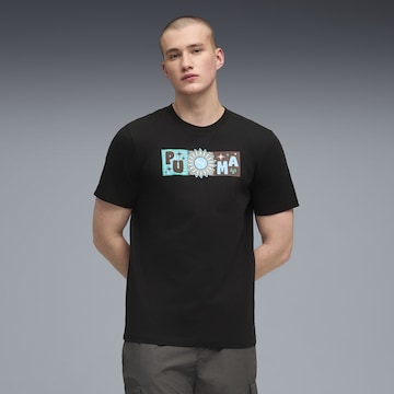 PUMA Shirt 'Sunset Drive' in Black: front