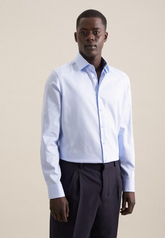SEIDENSTICKER Slim fit Zakelijk overhemd in Blauw: voorkant