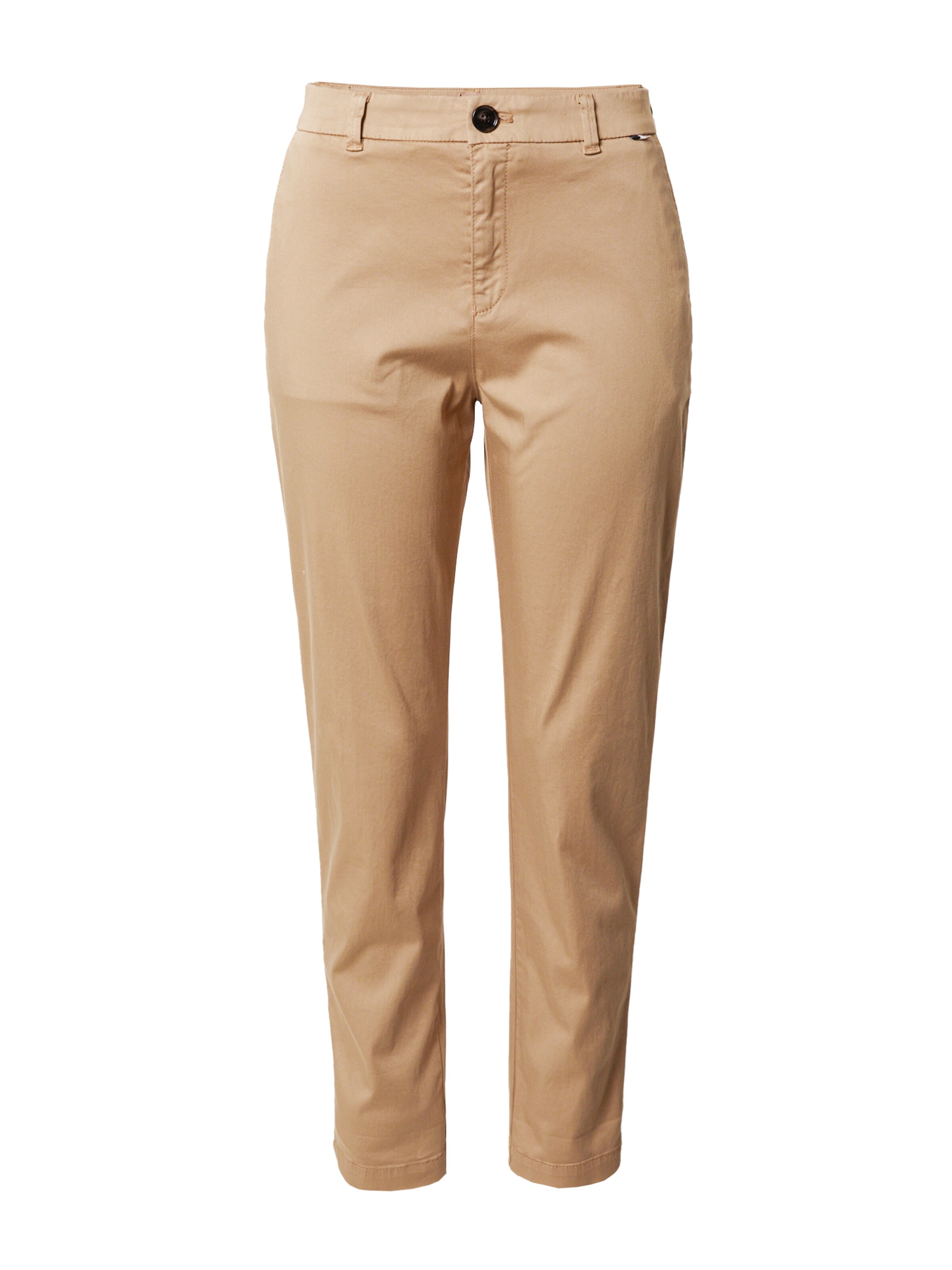 BOSS Slimfit Chino 'Tachini' in Beige: voorkant