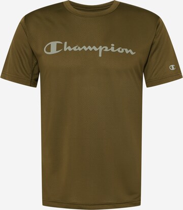 žalia Champion Authentic Athletic Apparel Sportiniai marškinėliai: priekis