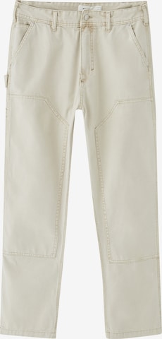 Pull&Bear Spodnie w kolorze biały: przód
