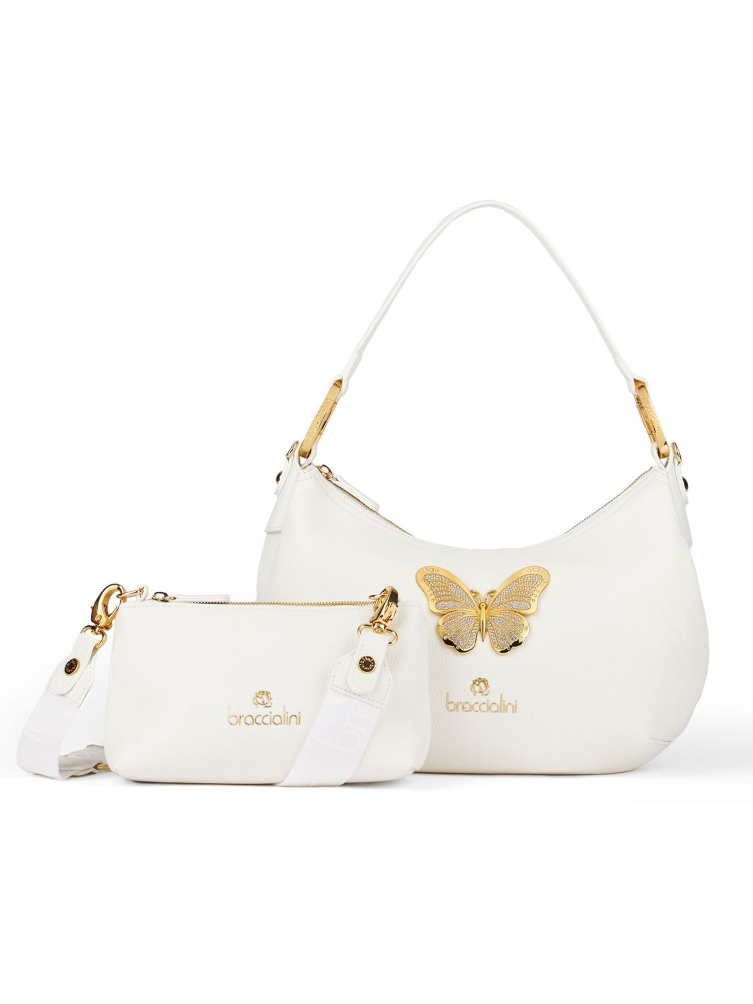 Braccialini Handtasche 'Beth Jewels'‌‌‌‌‌‌‌‌‌ in Weiß: Vorderseite