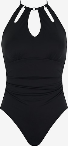 OLYMPIA Uimapuku värissä musta: etupuoli