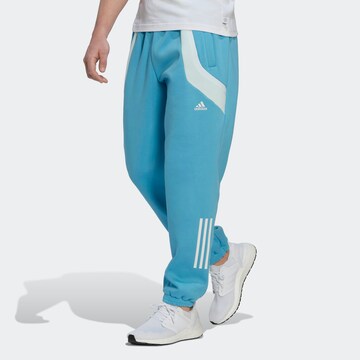 ADIDAS SPORTSWEAR Loose fit Workout Pants in Blue: front