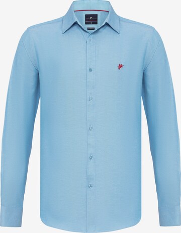 DENIM CULTURE Overhemd 'BRADLEY' in Blauw: voorkant