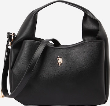 U.S. POLO ASSN. - Bolso de hombro 'Jones' en negro: frente