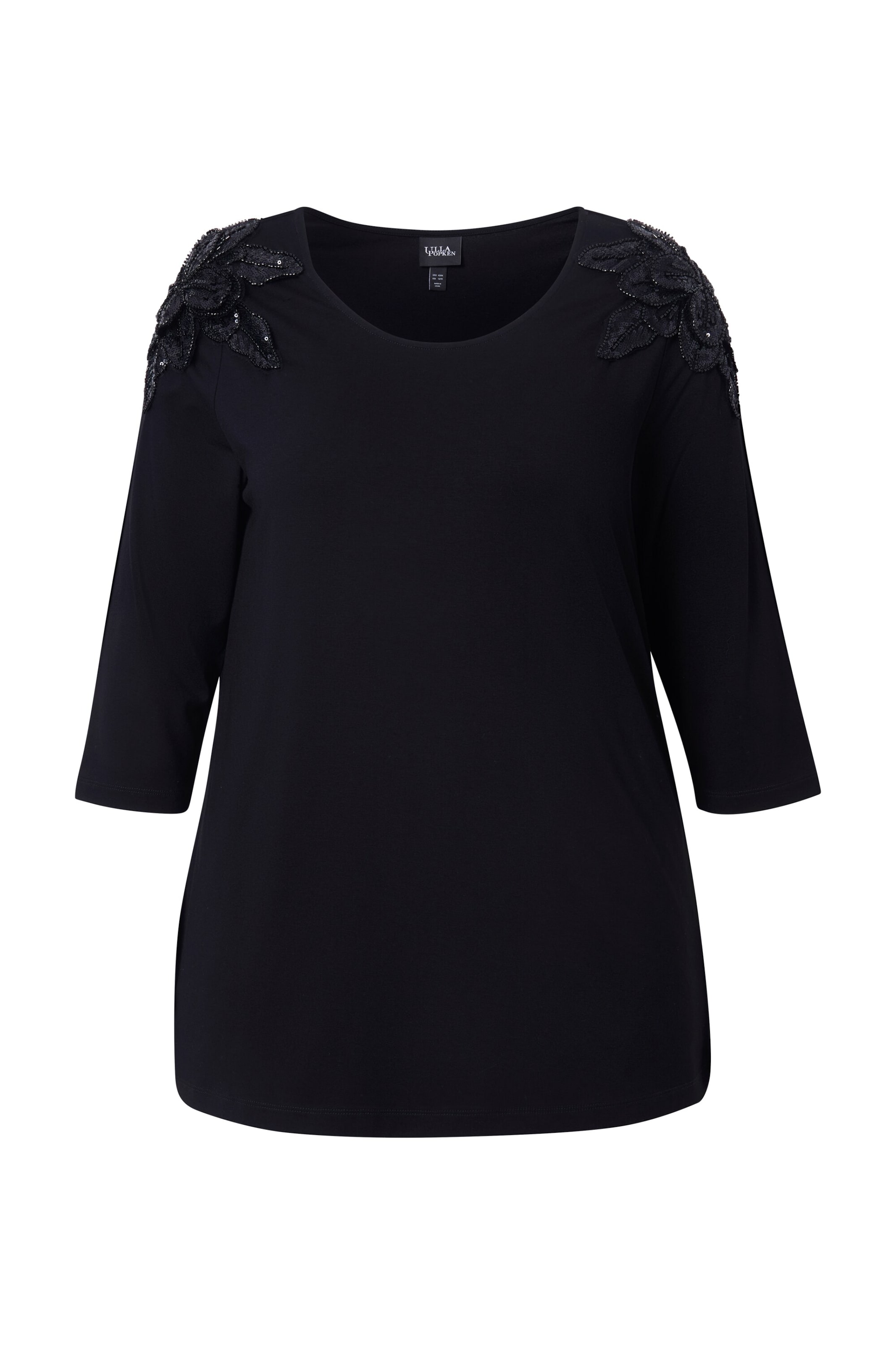 Ulla Popken Shirt in Black: front