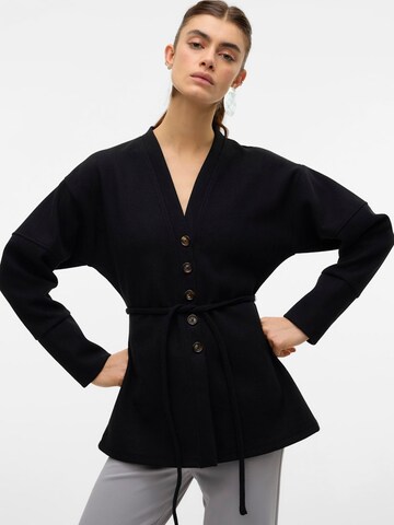 VERO MODA Πλεκτή ζακέτα 'VMKLEO' σε μαύρο