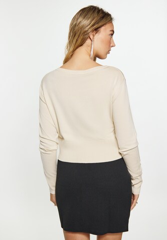 faina Gebreid vest in Beige