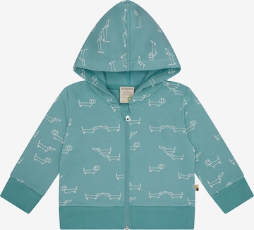 loud + proud Sweatjacke in Grün: Vorderseite