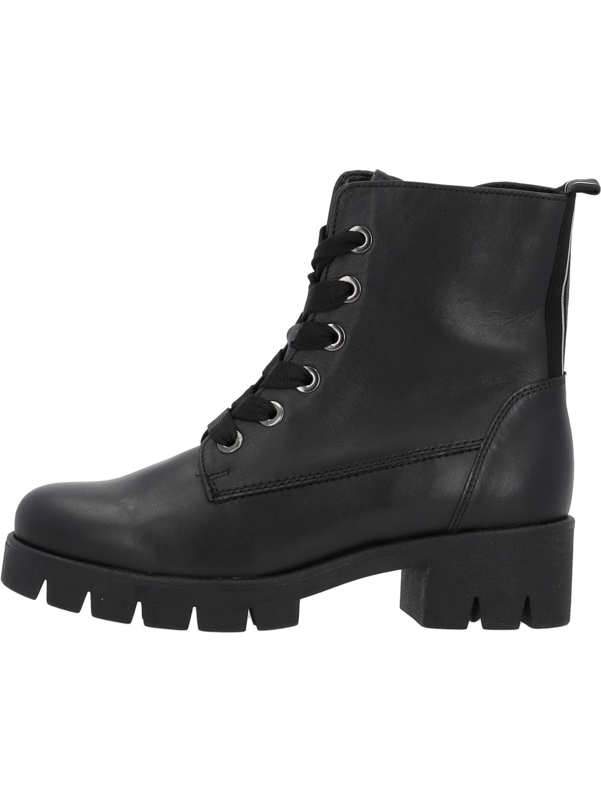 GABOR Lace-up bootie in Black