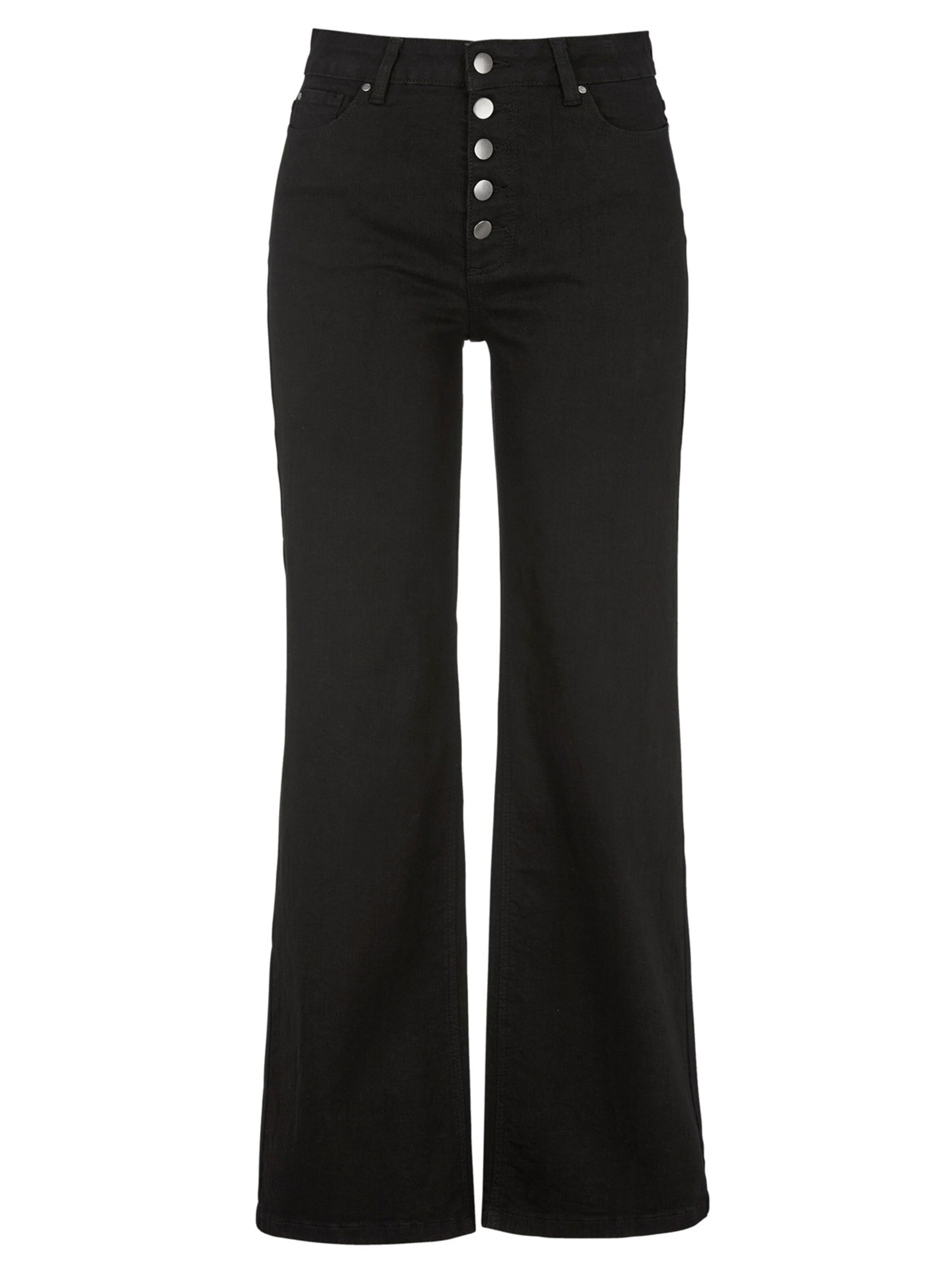 Cellbes of Sweden Wide leg Jeans 'Maria' in Zwart: voorkant