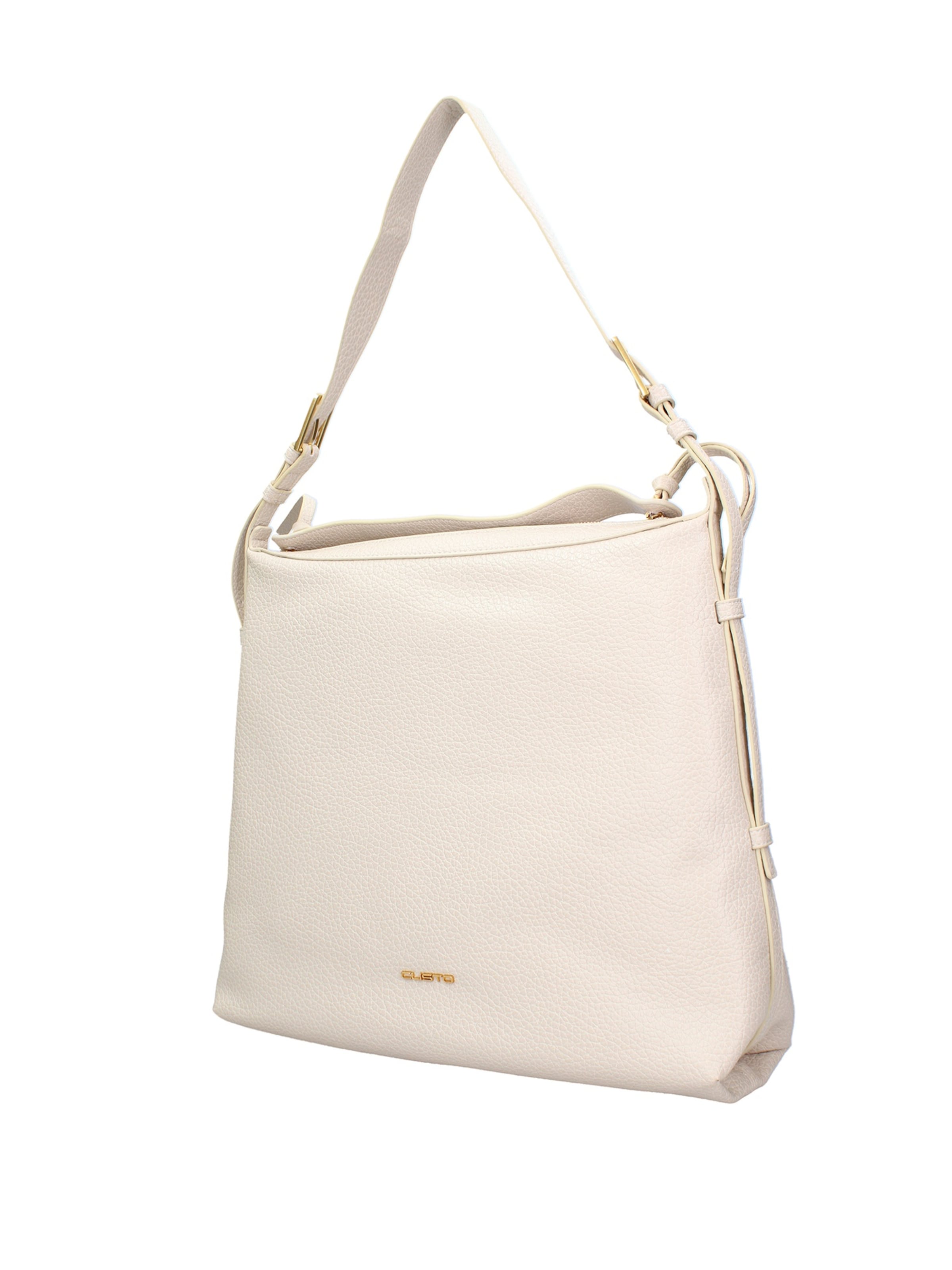 Borsa a spalla di Custo Barcelona in beige: frontale