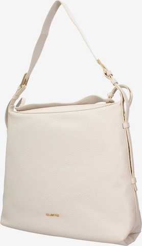 Borsa a spalla di Custo Barcelona in beige: frontale