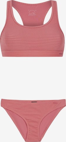 PROTEST Bustier Bikini 'PRTEAGER' in Pink: Vorderseite