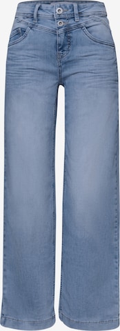 STREET ONEWide Leg/ Široke nogavice Traperice 'Emee' - plava boja: prednji dio