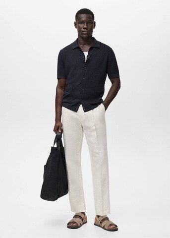 MANGO MAN Strickjacke 'Flew' in Blau