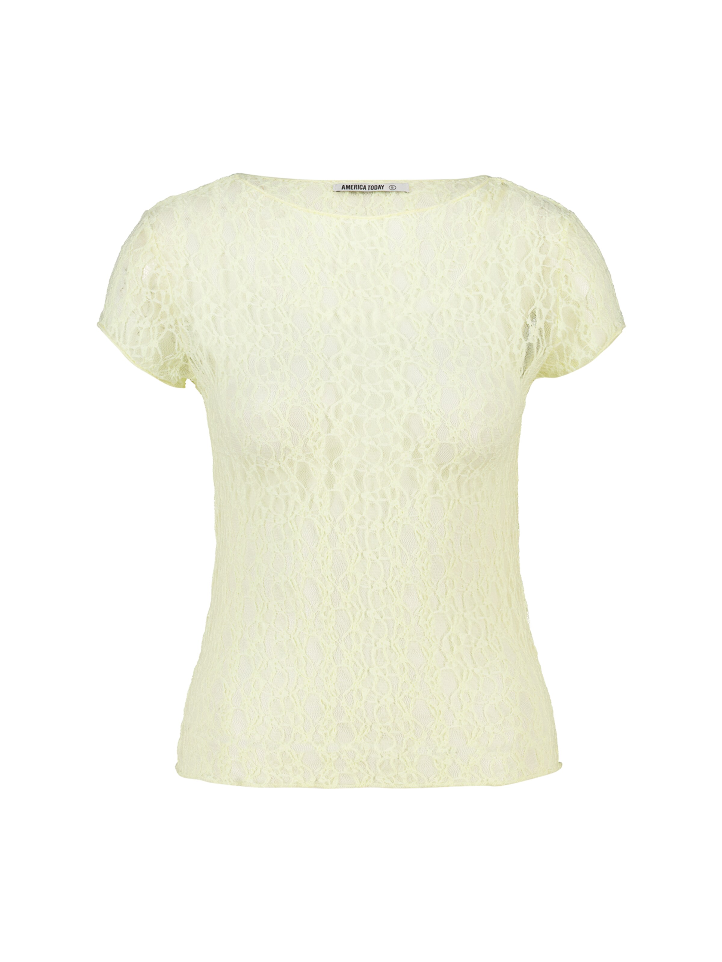 America Today Shirt in Yellow: front