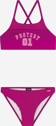 PROTEST Bikini 'PRTWaw JR' in Pink: Vorderseite