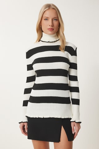 Pull-over Happiness İstanbul en beige : devant