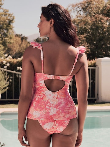 LAURA ASHLEY Бюстие Горнище на бански танкини в розово