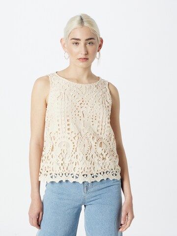 COMMA Bluse in Beige: Vorderseite