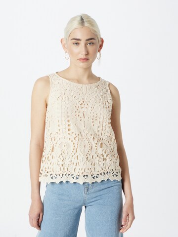 COMMA Blouse in Beige: voorkant