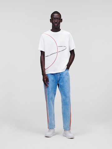 Karl Lagerfeld Skjorte ' Mars Logo ' i hvit