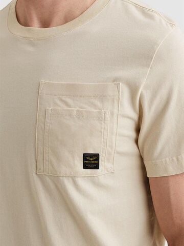 PME Legend - Camiseta 'T-shirt with artwork on the chest pocket' en beige
