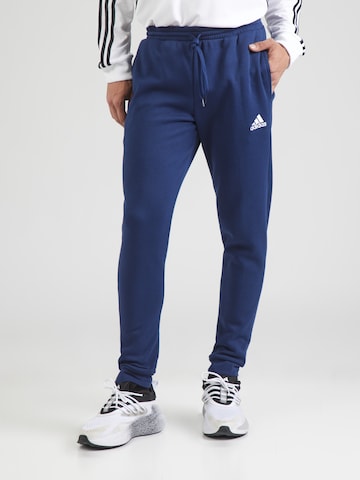 ADIDAS PERFORMANCE Tapered Sportbroek 'Entrada 22' in Blauw: voorkant