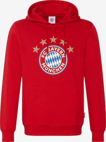 FC BAYERN MÜNCHEN Sweatshirt 'Logo' in Rot: predná strana