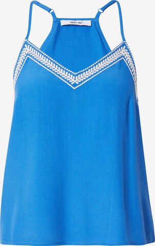 ABOUT YOU Top 'Lotte' in Blauw: voorkant
